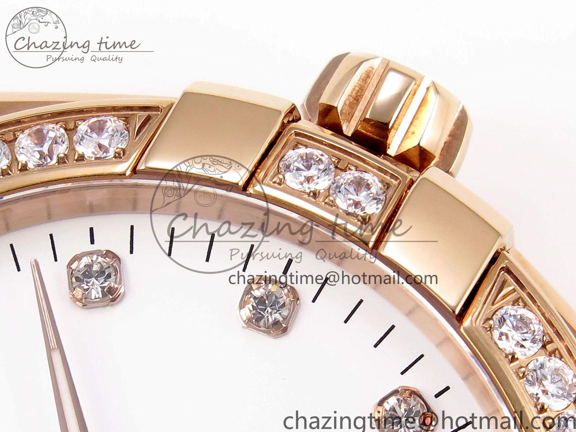 0511 Soft Constellation 39mm RG Diamonds Bezel ASWF 1:1 Best Edition White Dial on RG Bracelet A 7783
